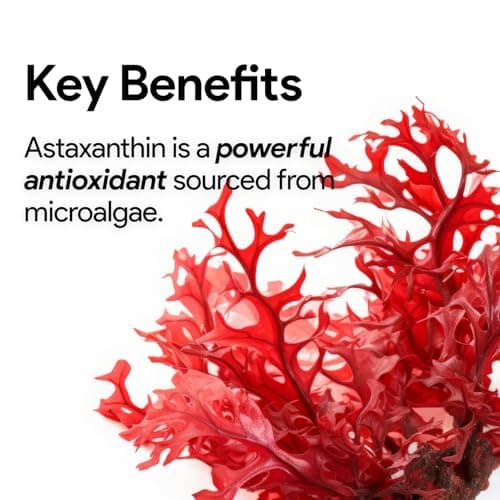 Nutridom Astaxanthin 15mg | Source of Antioxidant | Sourced from Microalgae | Vegan, Non-GMO, Allergen-Free | Astaxanthin Supplement Canada | 60 Veggie Capsules — view 2