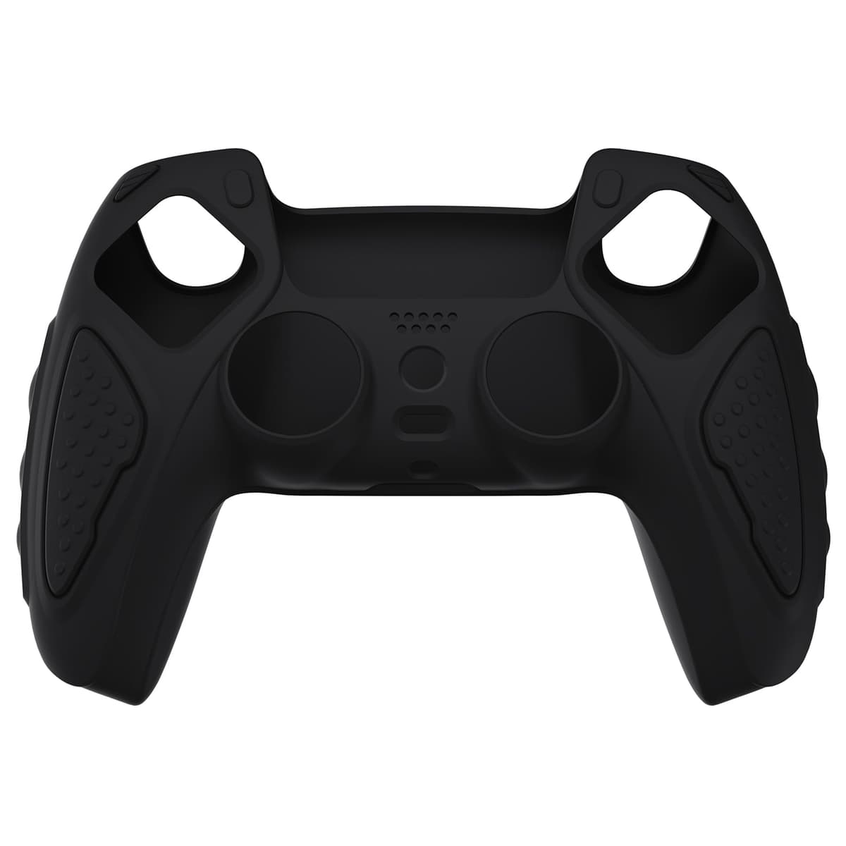 playvital Black Knight Edition Anti-Slip Silicone Cover Skin for ps5 Controller, Soft Rubber Case for ps5 Wireless Controller with Black Thumb Grip Caps — view 2