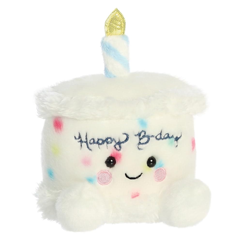 Aurora, 33902, Palm Pals Happy Birthday Cake 5In, Soft Toy, White — view 2