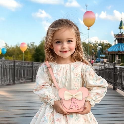 mibasies Toddler Purse Girl Gifts: Girls Birthday Gifts for 3-8 - Toys for Ages 2-4 Purse, Pink, Letter A — view 3