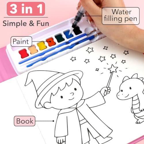 Mr. Pen- Paint with Water Coloring Books for Toddlers, Unicorn Dream