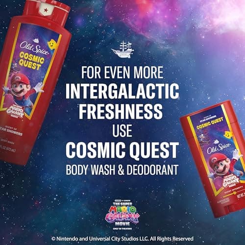 Old Spice Bar Soap for Men, x The Super Mario Galaxy Movie, Cold Pressed with Grit, Made with Natural Oils & Plant Based Cleanser, Star Showers with Juicy Pear & Cedarwood Scent, 5.0 oz — view 8
