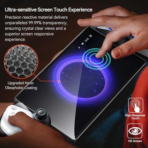 ivoler 2-Pack Screen Protector Tempered Glass for PlayStation Portal Remote Player 8 inch 2023, Transparent HD Clear Anti-Scratch Screen Protector for PlayStation PS Portal Remote Player 8.0'' — view 5