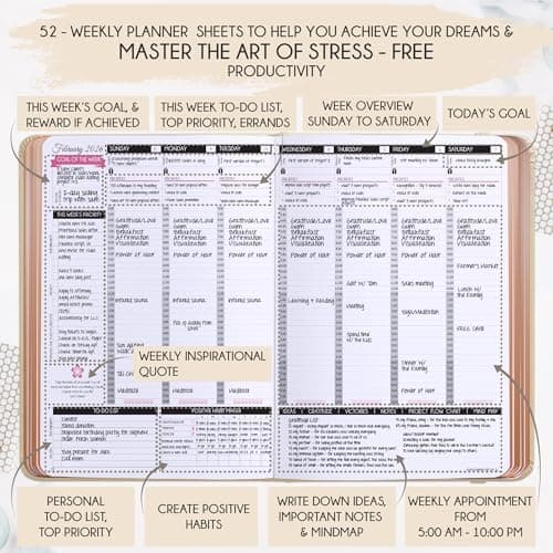 2027 Planner Weekly and Monthly & Manifestation Journal for Women — view 3