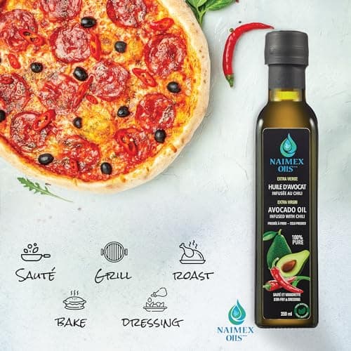 Naimex Oils- 100% Pure Avocado Oil, Extra Virgin, Cold pressed, 100% Natural, 250 ml (Chili Infused) — view 2