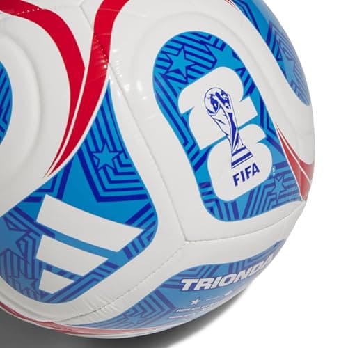 adidas Unisex-Adult FIFA World Cup 26™ Trionda USA Club Soccer Ball, White/Team Royal Blue/Solar Blue/Vivid Red, 3 — view 4