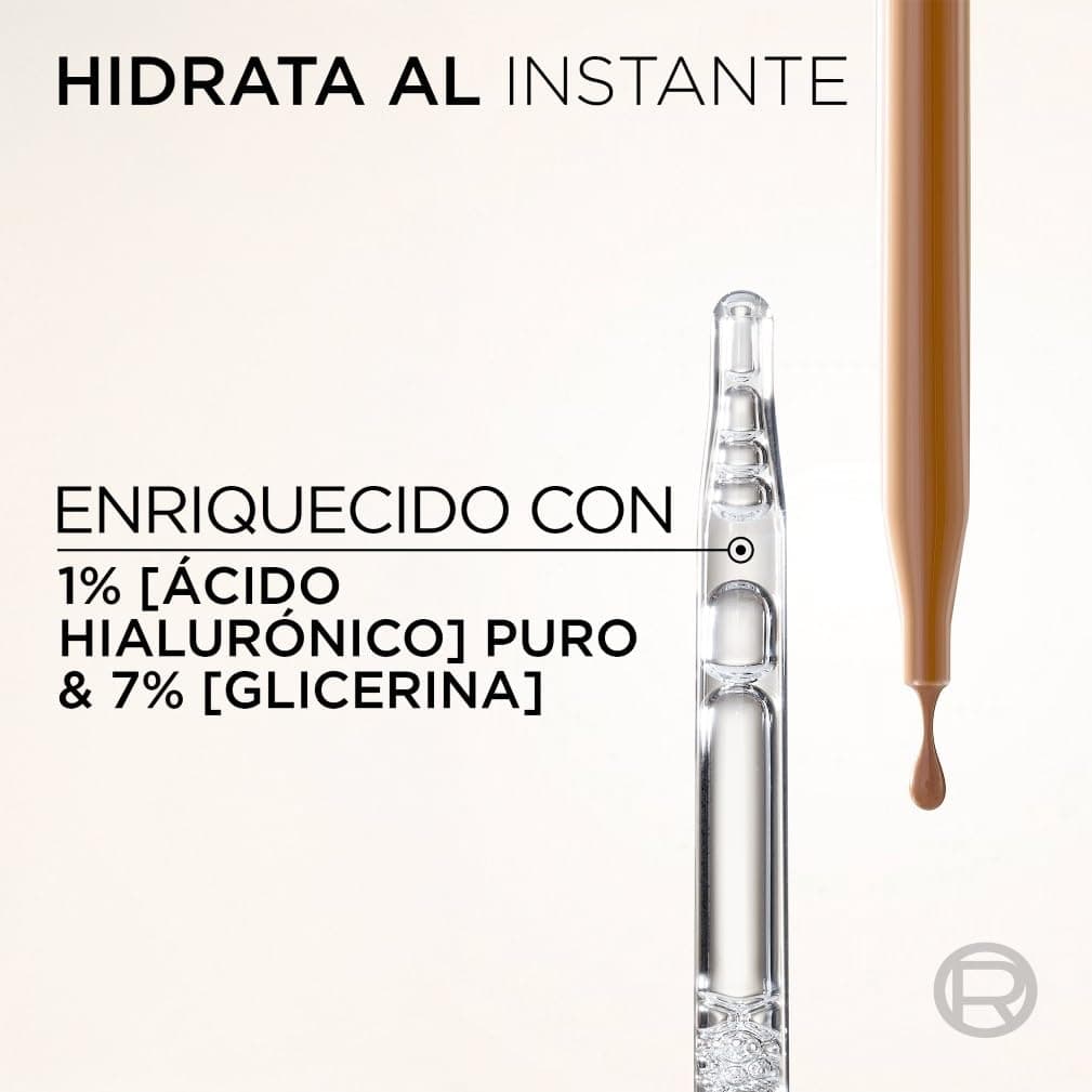 L’Oréal Paris Accord Parfait, Sérum Con Color Rellenador, Con Ácido Hialurónico Puro 1% y 7% de Glicerina, Acabado Natural, Piel Más Lisa y Luminosa, Accord Parfait Serum, Light Medium (3-4) — view 5