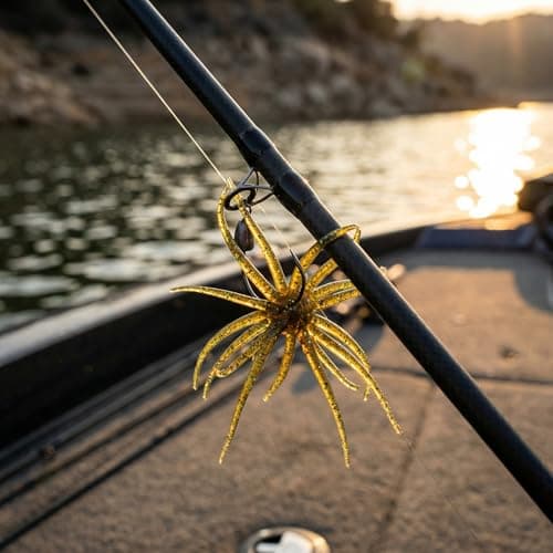 WATNTOW 2PCS Sea Urchin Fishing Lures, Soft Plastic Bass Fishing Bait, Lure Bait for Black Pits, Artificial Creature Urchin Baits Lures for Bass, Freshwater & Saltwater — view 6