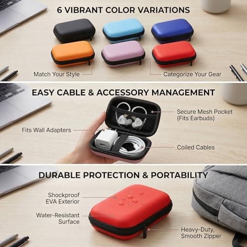 Portable EVA Playing Card Case with Zipper, Travel Card Storage Holder Fits Up to 108 Cards for UNO Poker Game Accessories — view 5