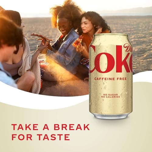Diet Coke Caffeine Free Soda, 12 fl oz, 12 Pack (Package May Vary) — view 3
