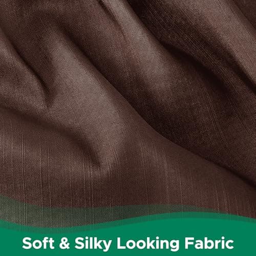 Biscaynebay Wrap Around Bed Skirts for Twin & Twin XL Beds Short Drop of 12", Brown Adjustable Elastic Dust Ruffles Easy Fit Wrinkle Resistant Silky Luxurious Fabric Machine Washable — view 7