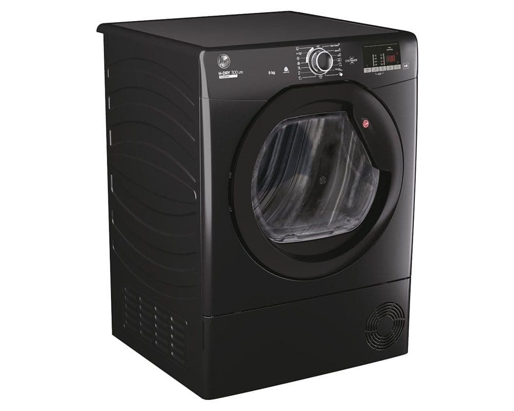 HLEC9DGB H-DRY 300 9 KG Large Capacity, Sensor Dry, 14 Programmes, B Energy, NFC Connected, Anti-Allergy, Anti- Crease, Delay Start, Freestanding Condenser Tumble Dryer - Black (HxWxDcm) - 59x60x85 — view 2