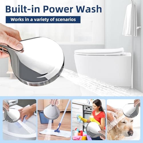 Filtered Shower Head, High Pressure 9 Spray Mode Showerhead - Built in Power Wash for Clean, Showerhead with Filters for Hard Water Remove Chlorine and Harmful Substance(Chrome, 3 Filters) — view 4