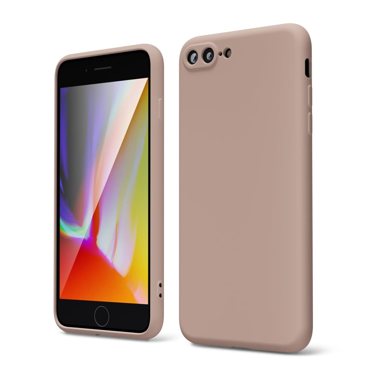oakxco for iPhone 17 Pro Max Phone Case Liquid Silicone, Cute Thin Slim Grip Soft Rubber Gel for Women Men, Smooth Matte TPU Plain Solid Color Girly Simple Case with Camera Cover, Light Pink — view 1439