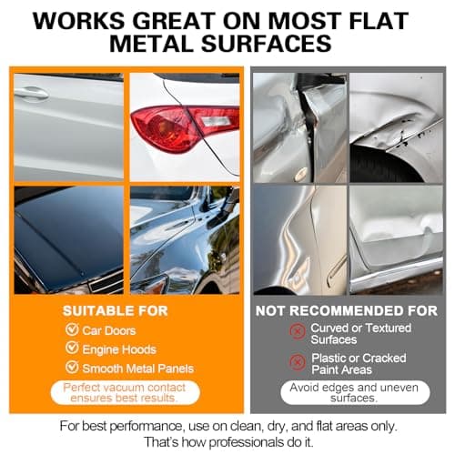 BCNNQS-X Car Dent Remover Tool for Car, Car Dent Puller Kit Auto Body Dent Remove, Suction Cup for Car Dent Repair Kit, Car Dent Removal Kit Body Repair Dent Removal Tools (4.7 inch) — view 4