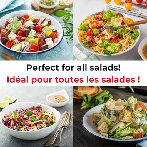 Starfrit Oil Dispenser Bottle, Glass Cruet for Cooking, Salad Dressings & Marinades, Salad Dressing Mixer, 15oz (450ml), Spring-Loaded Lever, Built-In Recipes, Salad Dressing — view 2