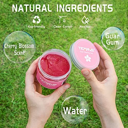 TICARVE Car Cleaning Gel Car Detailing Putty Car Cleaning Putty Gel Auto Detailing Tools Car Interior Cleaner Car Cleaning Kits Cleaning Slime Car Assecories Keyboard Cleaner Rose — view 3