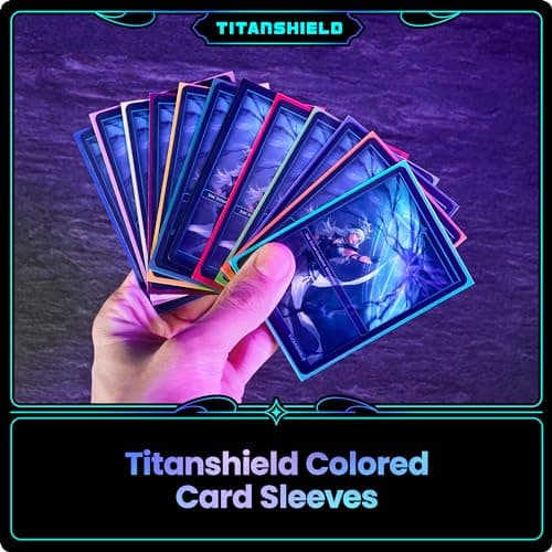TitanShield (150 Sleeves/Color) Standard Size Board Game Trading Card Sleeves Deck Protector for Magic The Gathering MTG, Baseball Collection, Dropmix — view 4