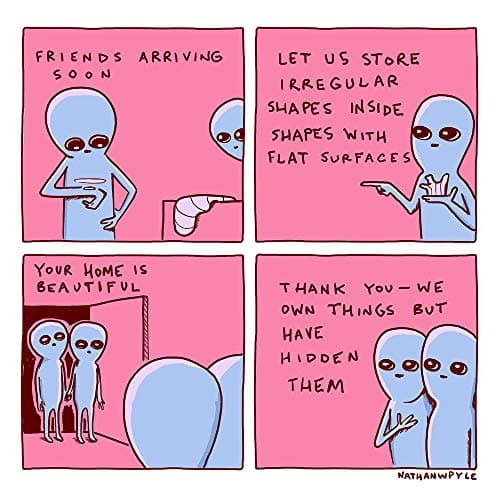 Strange Planet: Adorable pink-and-blue Beings navigate birth, school, work, and family life in this witty Instagram-famous comic collection. — view 2