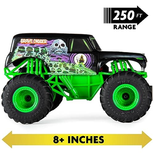 Monster Jam , Official Grave Digger Remote Control Monster Truck Toy, 1:24 Scale, 2.4 GHz, for Ages 4 and Up — view 2