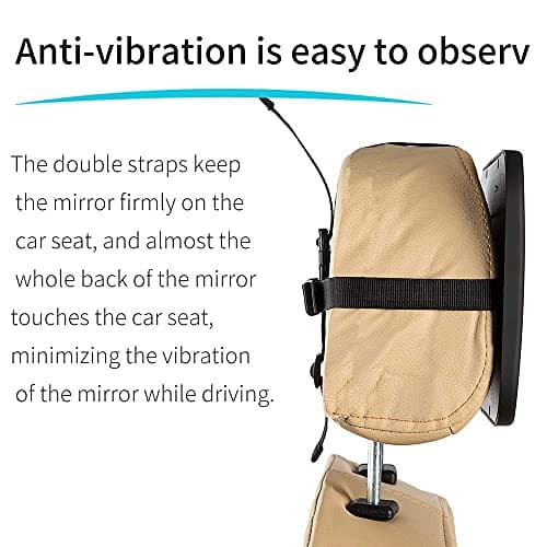 Baby Car Mirror Backseat, Black — view 4