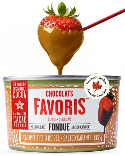 Chocolats Favoris Milk Chocolate Fondue, Salted Caramel, Small Sharing Can — view 5