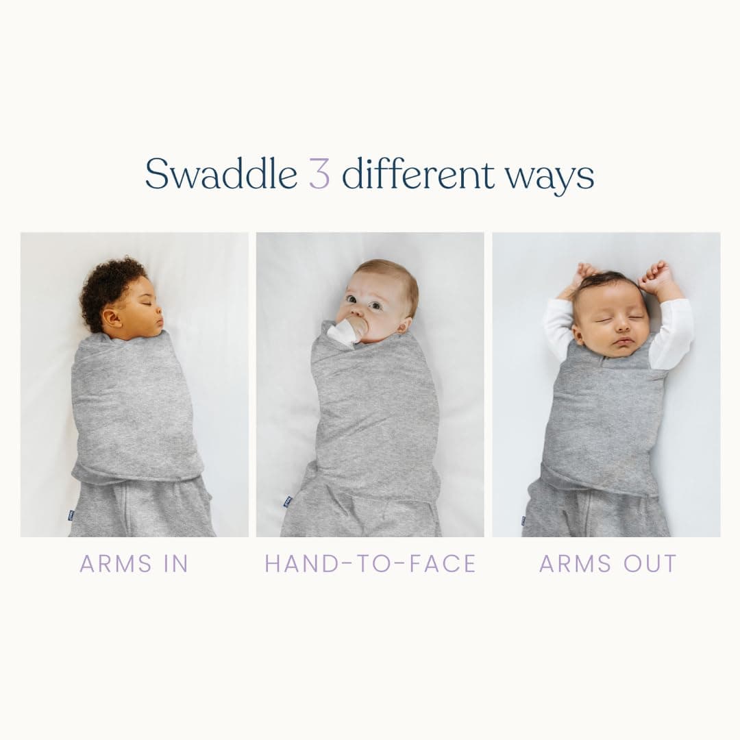 HALO 100% Cotton Sleepsack Swaddle, 3-Way Adjustable Wearable Blanket, TOG 1.5, Jungle, Small (Pack of 1) — view 5