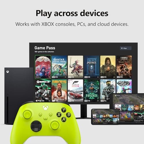 XBOX Core Wireless Gaming Controller – Electric Volt – XBOX Series X|S, XBOX One, Windows PC, Android, and iOS - Electric Volt Controller Edition — view 5