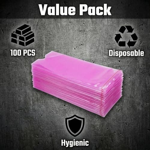 Disposable Tattoo Sleeves 100 Pack - for Consistent Client Setup & Hygiene, Stretch Fit for Most Pen Styles — view 2