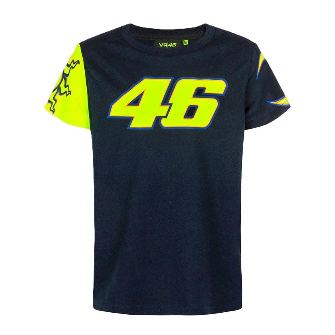 Valentino Rossi Camiseta Sole Luna The Doctor Heritage para Niño, Azul Moto GP