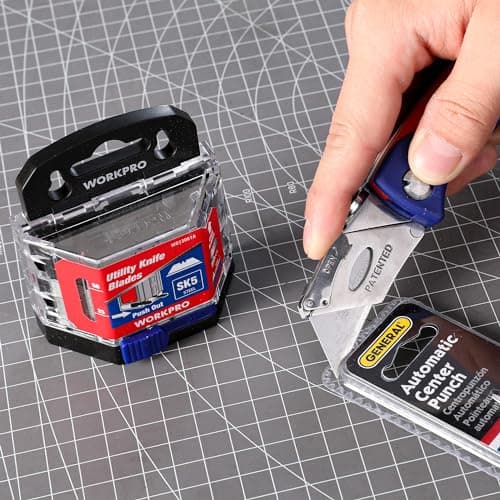 WORKPRO 50-Pack Utility Knife Blades with Dispenser — view 8