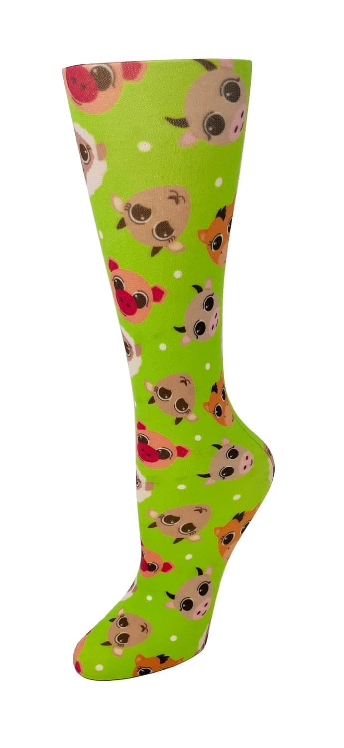 Cutieful 'Knee High Compression Socks 8-15 mmHg' Footwear (Women's Shoe Sizes 5-11, Penguin Love) — view 5