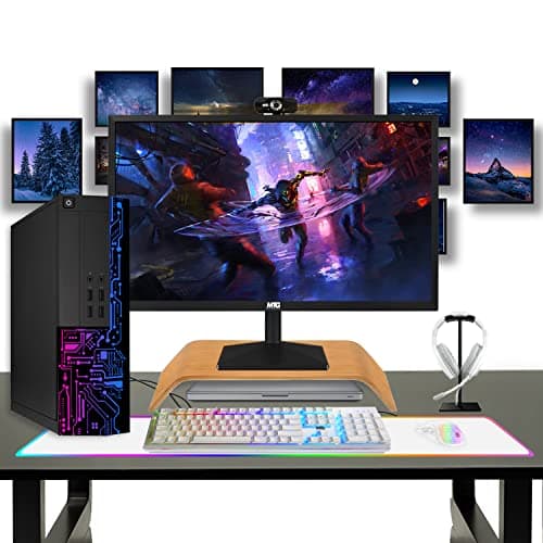 TechMagnet Computer Desktop PC, Intel Core i7, Siwa 8, 16GB RAM, 128GB SSD Boot + 1TB HDD, 27 Inch Monitor, Gaming Kit with Webcam, WiFi, Win 11 (Renewed) — view 6
