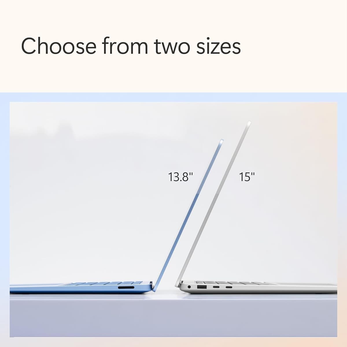Microsoft Surface Laptop | Copilot+ PC | 13.8” Touchscreen | Snapdragon® X Elite (12 cores) | 16GB Memory | 1TB SSD | 2024 Model, 7th Edition | Sapphire — view 3