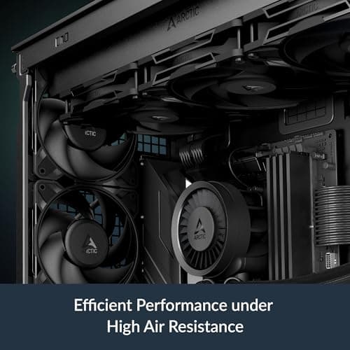ARCTIC P12 Pro LN - Low-Noise Premium Fan, 120 mm PWM Fan, 450-2000 RPM, 0 RPM <5% PWM, Fluid Dynamic Bearing, 4-Pin - Black — view 2