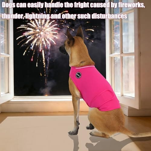 Kodervo Dog Anxiety Vest, Skin-Friendly Thunder Jacket for Dogs, Dog Calming Shirt for Thunder, Fireworks, Vet Visits and Separation - Keep Pet Calm Without Medicine, Fit for Small Medium Large Dogs — view 5