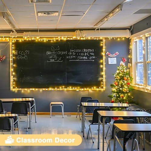 JMEXSUSS Warm White Indoor String Lights for Bedroom, 8 Modes Plug in Twinkle Fairy Lights, 33ft 100LED Christmas Lights Outdoor Waterproof Clear Wire — view 3
