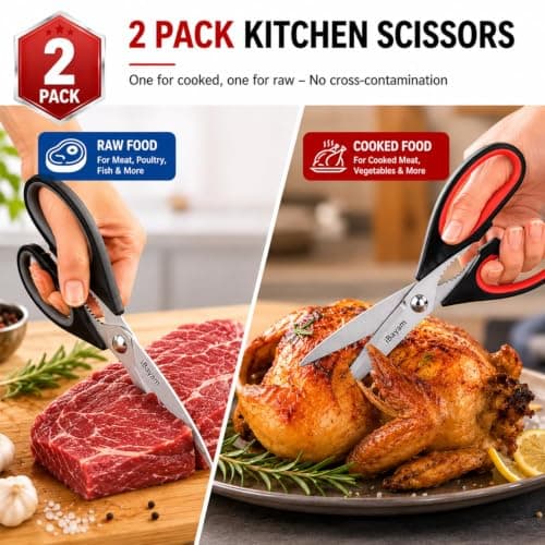 iBayam Kitchen Scissors Shears All Purpose Heavy Duty, Protective Sheath — view 7