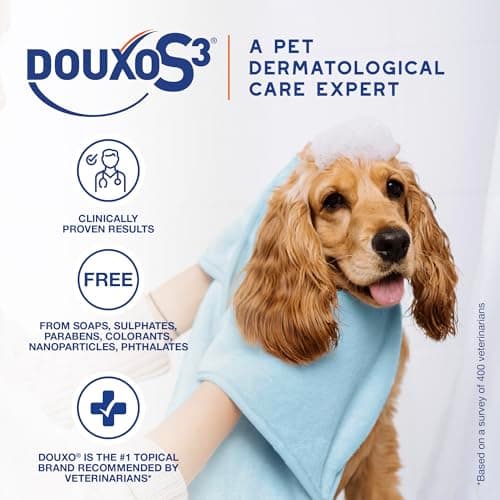 Douxo S3 Pyo Shampoo, Contains 3% Chlorhexidine & 0.5% Ophytrium, Antiseptic & Hydrating, for Bacterial or Yeast Skin Infections, for Dogs and Cats, 6.7 fl. oz. (200mL) — view 3