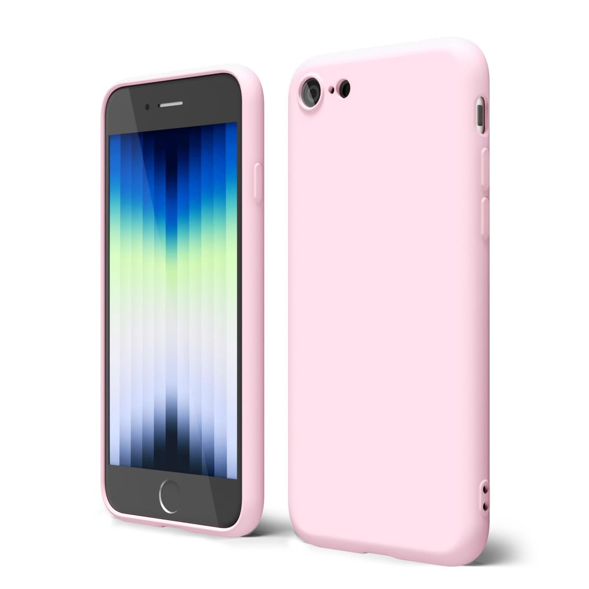 oakxco for iPhone 17 Pro Max Phone Case Liquid Silicone, Cute Thin Slim Grip Soft Rubber Gel for Women Men, Smooth Matte TPU Plain Solid Color Girly Simple Case with Camera Cover, Light Pink — view 974