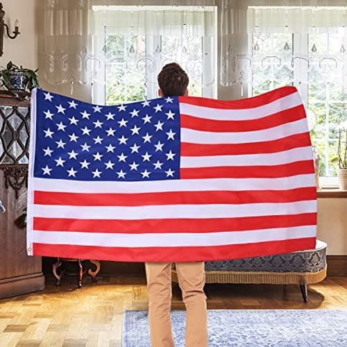AhfuLife American Flag 3x5 Ft for World Cup Decorations 2026, Double Side with Brass Eyelets for American Party Bar Garden Street Decoration Indoor Outdoor — view 4