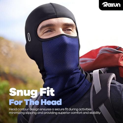 ROXUN Balaclava Moto Face Mask, Summer Cooling Ice Silk Mesh Sun Protection — view 2