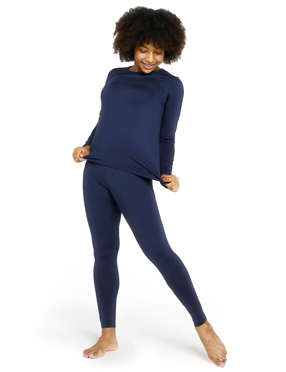 LAPASA Conjunto Ropa Termica Mujer Extra Calido Set Interior Camiseta Manga Larga Malla Termico Deportiva Invierno Frio Extremo Deporte Esqui Montaña L17/L41/L44 — view 18