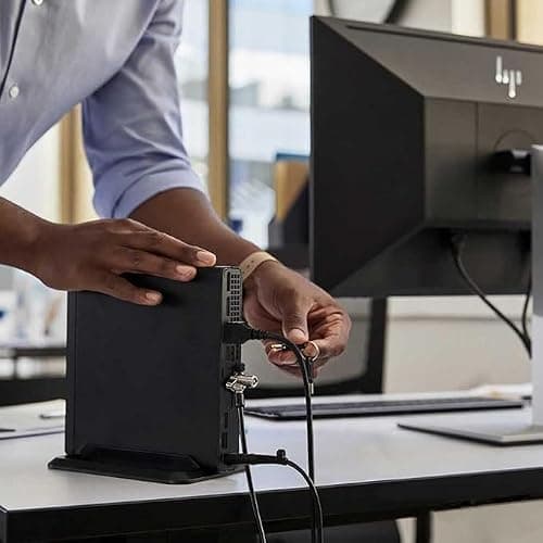 HP Pro 400 Business Mini Computer Desktop, Intel Performance Processor, Ultra-Quiet Design, 32GB RAM, 1TB PCIe SSD, Dual 4K Display Support, USB-C + Wi-Fi 6, Keyboard & Mouse, Windows 11 — view 4