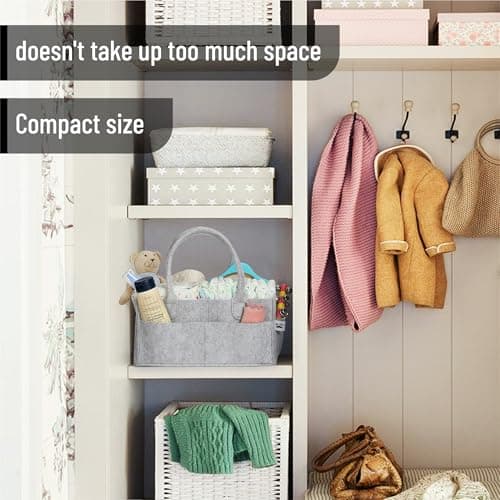 Mr. Pen- Baby Diaper Caddy Organizer, 2 Pack, Gray — view 4