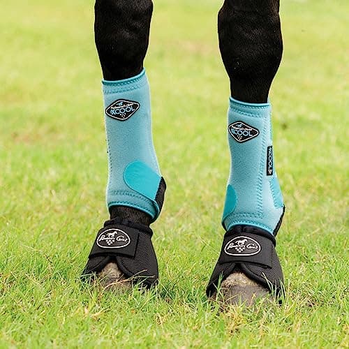 Professional's Choice Ballistic Overreach Bell Boots for Horses | Superb Protection, Durability & Comfort | Quick Wrap Hook & Loop | Sold in Pairs | X-Large Raspberry — view 5
