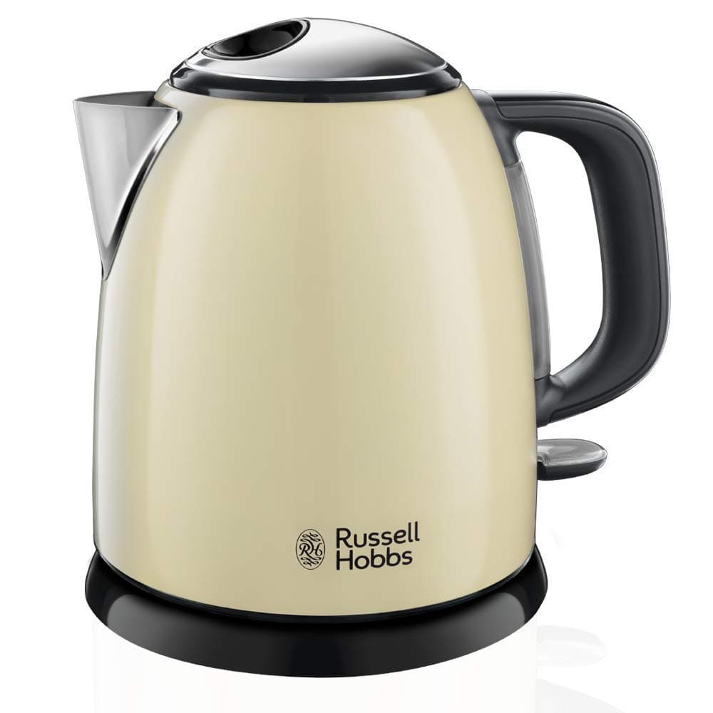 Russell Hobbs Hervidor de Agua Eléctrico Colours Plus - 1 litro, Hervidor Pequeño, 2400 W, Filtro Extraíble, Zona de Ebullición Rápida, Base de 360°, Indicador Nivel de Agua, Inox., Crema - 24994-70 — view 4