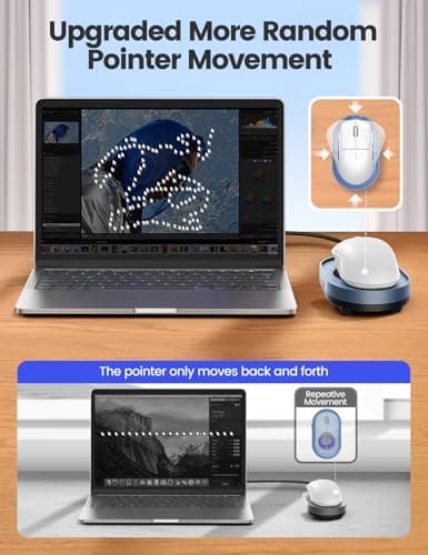 Vaydeer Undetectable Mouse Mover, M4 Mouse Jiggler Device with ON/Off Switch, Driver-Free Shaker Wiggler Mouse Movement Simulation for Computer Awakening, Gift Ideal for Men/Women — view 3