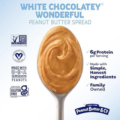 Peanut Butter & Co. Peanut Butter, White Chocolate Wonderful, 16 Ounce Jars (Pack of 6) — view 3