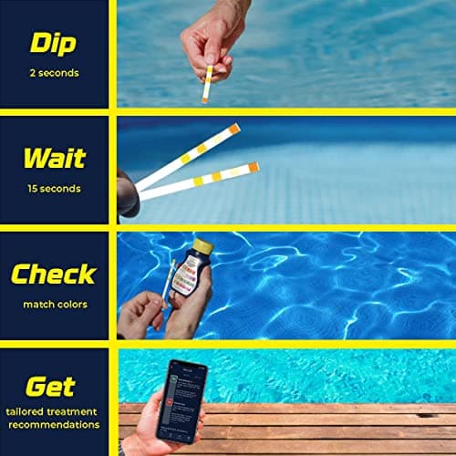 AquaChek 511244-02 Yellow 4-in-1 Free Chlorine Test Strips (2 Pack) — view 3